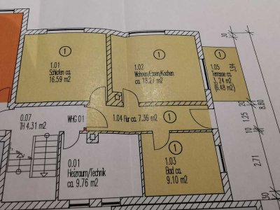 Neuwertige 2-Zimmer-Erdgeschosswohnung mit Terrasse und eigenem Garten