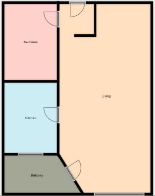 Neu möblierte 1-Raum-Wohnung mit gehobener Innenausstattung mit Balkon und Einbauküche in Geisenheim