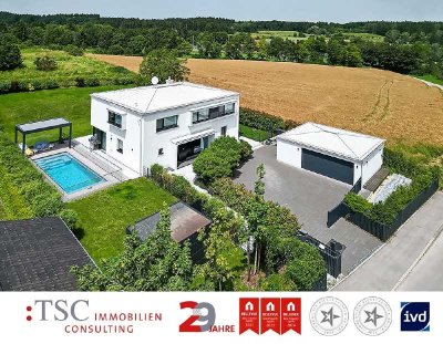 Starnberg-Söcking | Luxuriöses Neubau-Einfamilienhaus mit Outdoor-Pool und Energieeffizienz A+