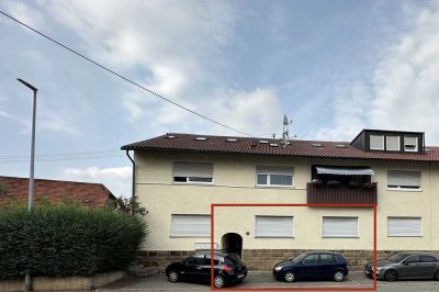 Modernisierte 3-Raum-Wohnung mit Einbauküche in Sersheim