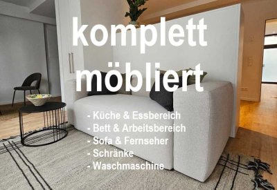 Stilvolle 1-Zimmer-Erdgeschosswohnung mit luxuriöser Vollausstattung und Einbauküche in Aachen