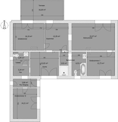 Mietwohnung im Erdgeschoss mit 5 Zimmern auf 110 m² in Müschen – Erstbezug nach Sanierung ab 01.01.2