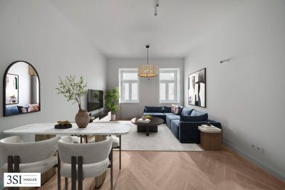 Stilvoller Altbau trifft modernen Luxus – Exklusives Wohnen mit Balkon