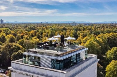 Die hohe Kunst des Wohnens: Einzigartiges Penthouse über ca. 380 m² mit Panorama-Rooftop