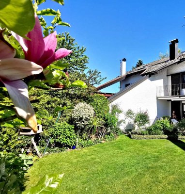 Ⓣraumhaus mit paradiesischem Sonnengarten & viel Platz für die Familie. In ruhiger Lage Grünwalds.