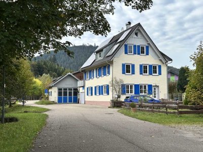 Renovierte Wohnung mit fünf Zimmern sowie große Terrasse und Einbauküche in Baiersbronn.