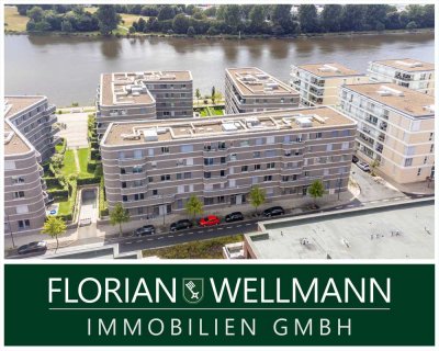 Bremen - Überseestadt | Neuwertige 3-Zimmer-Wohnung in der obersten Etage mit Weserblick und Tiefgar