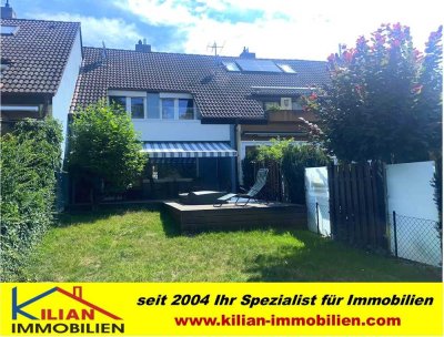 KILIAN IMMOBILIEN! TOP REIHENHAUS MIT 113 M² IN ROTH! EBK * KAMINOFEN * KELLER * DACH-LOGGIA *GARAGE