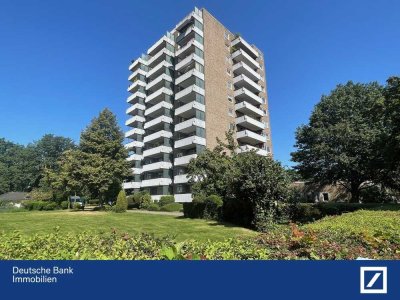 Höher geht's nicht! Wohnen wie im Penthouse in der 11. Etage mit Balkon und Aufzug