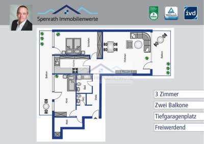 Attraktive  3 Zimmer Wohnung in Köln-Weiden: Perfekte Infrastruktur und Top-Lage