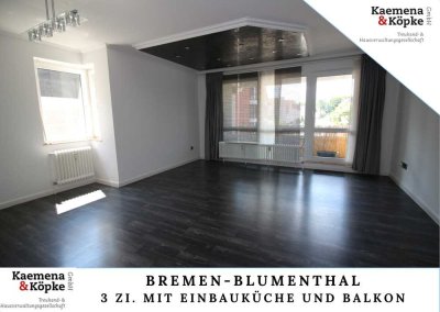 Geräumige 3 Zi. mit Einbauküche und Balkon