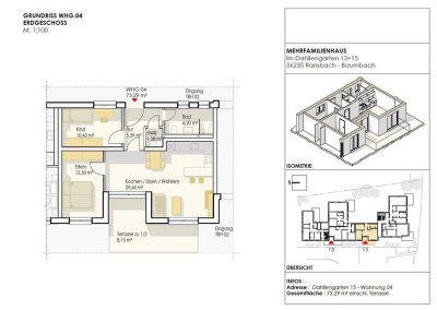 PROVISIONSFREI für Käufer! Mit Terrassenfläche, Kellerraum und 2 Tiefgaragen-Stellplätzen!