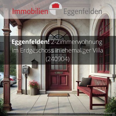 VERKAUFT! 2-Zimmerwohnung im Erdgeschoss in ehemaliger Villa (240904)