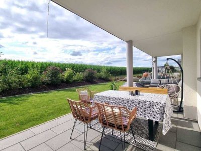 Neuwertige 4-Zimmer Erdgeschosswohnung mit großzügiger Terrasse und traumhaftem Garten