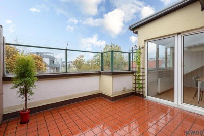 PERFEKTE WG im DG II 2 ZIMMER + WOHNKÜCHE + 11m² TERRASSE II SOFORT NUTZBAR II KOMPLETT MÖBLIERT II NÄHE U6/AKH/VOLKSOPER/WUK