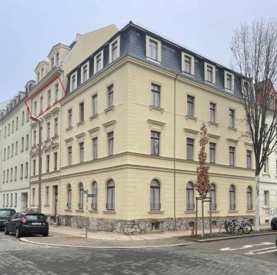 Reserviert: Erstbezug Neubaun innen, historisch außen, 2-Raum WHG, gehobene Ausstattung, EBK, Balkon