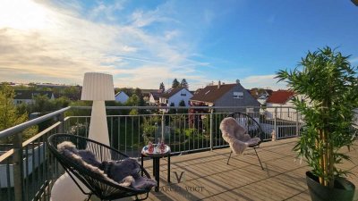 Hier genießt man das Leben – Exklusives Penthouse  mit Panoramablick, Aufzug & 2 TG-Plätzen