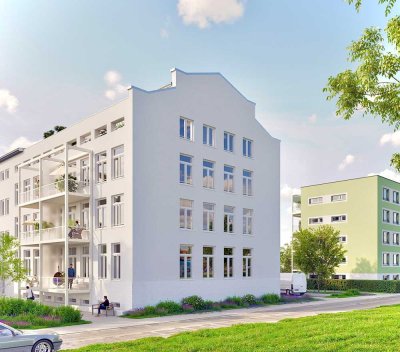 Geschmackvolle helle 2-Raum-Wohnung mit großem sonnigen Balkon