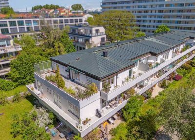 Dachterrassentraum in Schwabing - Idyllische großzügige 3 Zimmer-Wohnung Nähe Schwabinger Tor