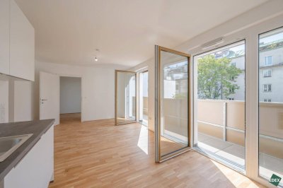 ERSTBEZUG | Moderne 2-Zimmer Wohnung mit Balkon in urbaner Lage