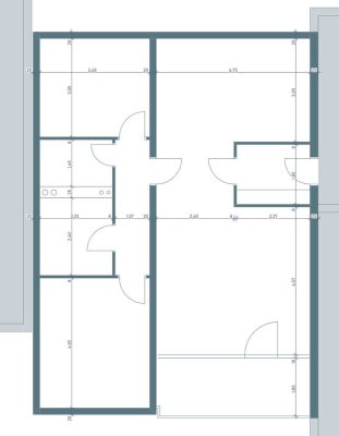 Teilmöblierte 3-Zi.-Wohnung mit EBK und Balkon