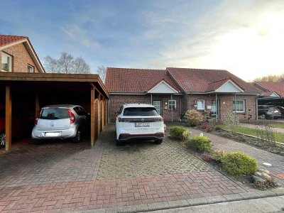 Seniorendoppelhaushälfte mit Carport in Moormerland-Veenhusen!