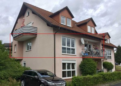 Gepflegte 4-Zimmer-Hochparterre-Wohnung mit Balkon in Stadtprozelten