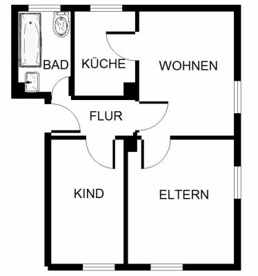 3-Zimmer-Wohnung in Gelsenkirchen Hassel