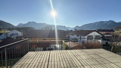 Traumhafte, exponierte Sonnenlage von Inzell! Traumwohnung mit Alpenpanoramablick