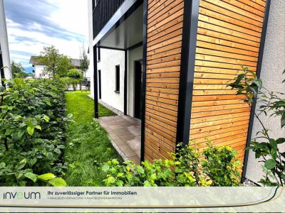 Traumhafte Neubau-Erdgeschosswohnung mit Gartenanteil und Bergblick in Bad Aibling!