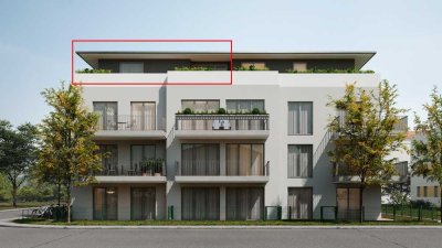 NEUBAU: Exklusive 2-Zimmer-Penthouse-Wohnung mit großer Dachterrasse (WHG 22)