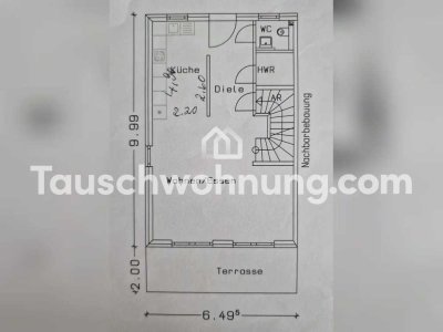 Tauschwohnung: DHH ruhige Vorstadt-Siedl. gg. 3 Zi. Potsd. Teltow Steglitz