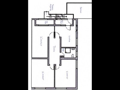 Einliegerwohnung mit großen Zimmern + Garten