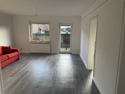 Sanierte Wohnung mit drei Zimmern mit Terasse und Garten in Wesendorf