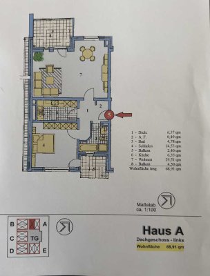 Exklusive 2-Raum-Wohnung mit 2 Balkonen  in Bonn von privat