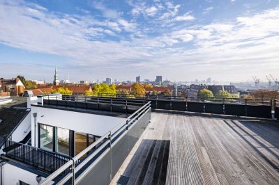 Spektakuläres Penthouse mit Panoramablick über Hamburg