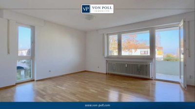 Sehr gepflegte 2-Zimmer-Wohnung 
mit perfektem Grundriss und Aussicht