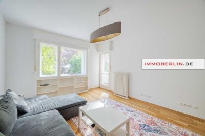 IMMOBERLIN.DE - Exzellente Wohnung mit Loggia/Terrasse & sonnigem Garten