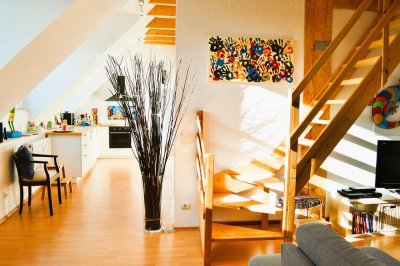 Loftartige Maisonette-Wohnung mit Galerie und Terrasse am Xantener Dom