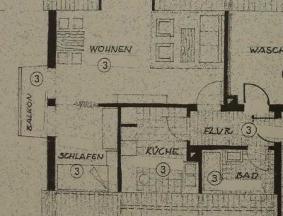 Zwei-Zimmer-Wohnung - ab sofort bezugsfrei