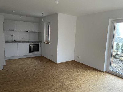 Neubau -  2-Zimmer-Erdgeschosswohnung mit gehobener Innenausstattung mit Einbauküche in Bodnegg