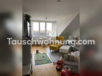 Tauschwohnung: Lichtdurchflutete 3-Zimmer-Dachgeschosswohnung