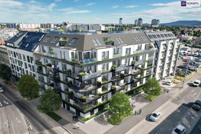 Herrliche Eckwohnung! TOP Neubauprojekt! Ideale hofseitige Kleinwohnung mit Loggia und Terrasse + Beste Anbindung und Infrastruktur + Garagenplatz optional! Jetzt Vorteile zum Projektstart sichern!