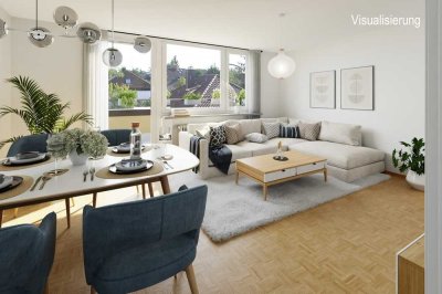 Verfügbar in 2026: Charmante 3-Zimmer-Wohnung mit umlaufender Dachterrasse & effizientem Schnitt