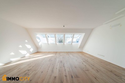 Neuer Preis! Dachtraum (Top 9) 4 Zimmer Wohnung + 17 m² Terrasse, Erstbezug, Erstklassige Ausstattung, Neubau, luxuriös + Garage