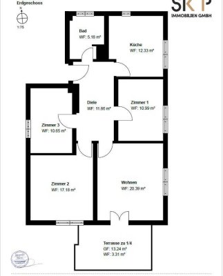 Erstbezug nach Sanierung: Exklusive 4-Zimmer-Erdgeschosswohnung mit geh. Innenausstattung