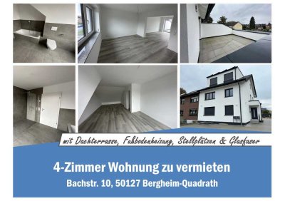 4-Zimmer-Neubau-Maisonette-Wohnung mit Dachterrasse, Fußbodenheizung, Stellplätzen & Glasfaser