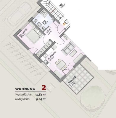 Neubau Erstbezug - 2 Zimmer EG-Wohnung / Keller - Terrasse - Garten - EBK / KFW 40 QNG Bauweise