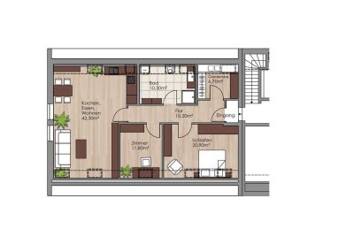 Erstbezug mitten im Zentrum der Stadt und neuer Einbauküche im Mietpreis bereist enthalten