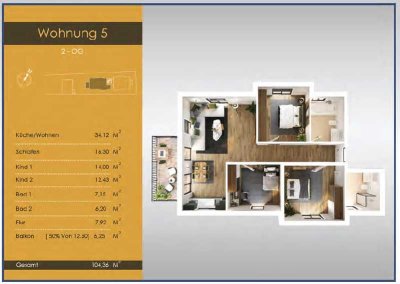 *Provisionsfrei* 4 Zimmer - Wohnung  kernsaniert Erstbezug